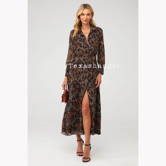 NWT MISA LA Ines Dress S Small Spartina Paisley - Picture 1 of 12